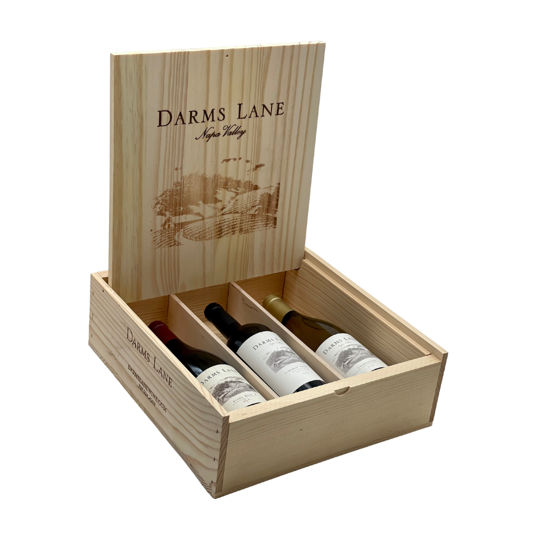 Product Image for 3 Bottle Darms Lane Wood Box